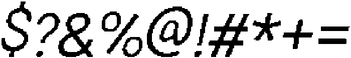 CS Silvester Pixel Regular otf (400) Font OTHER CHARS