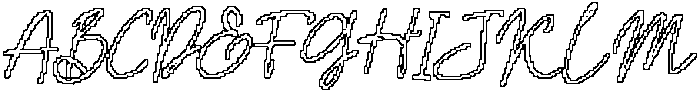 CS Sinclair Pixel Outline otf (400) Font UPPERCASE
