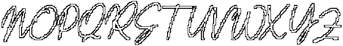 CS Sinclair Pixel Outline otf (400) Font UPPERCASE