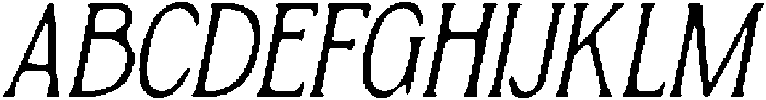 CS Sione Drawn Italic otf (400) Font UPPERCASE
