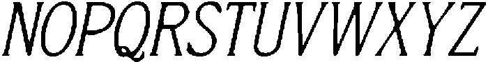 CS Sione Drawn Italic otf (400) Font UPPERCASE