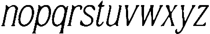 CS Sione Drawn Italic otf (400) Font LOWERCASE