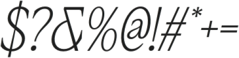 CS Sione Italic otf (400) Font OTHER CHARS