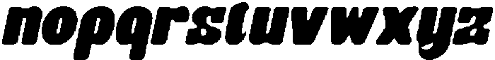 CS Skate Drawn Italic otf (400) Font LOWERCASE