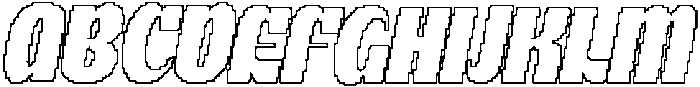 CS Skate Pixel Outline otf (400) Font UPPERCASE
