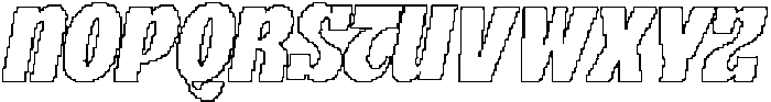 CS Skate Pixel Outline otf (400) Font UPPERCASE