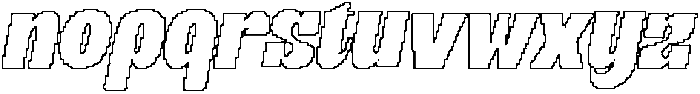 CS Skate Pixel Outline otf (400) Font LOWERCASE