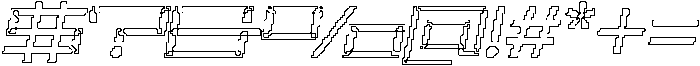 CS Slade Pixel Outline otf (400) Font OTHER CHARS