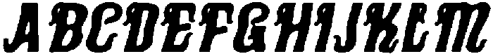 CS Slayer Drawn Italic otf (400) Font UPPERCASE