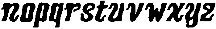 CS Slayer Drawn Italic otf (400) Font LOWERCASE