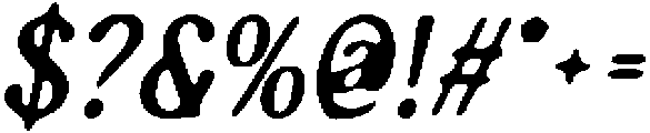 CS Smash Drawn Italic otf (400) Font OTHER CHARS
