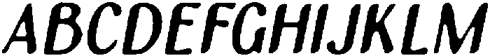 CS Smash Drawn Italic otf (400) Font UPPERCASE