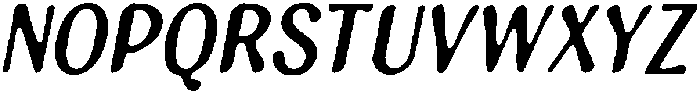 CS Smash Drawn Italic otf (400) Font UPPERCASE