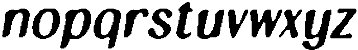 CS Smash Drawn Italic otf (400) Font LOWERCASE