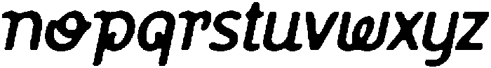 CS Smugle Drawn Italic otf (400) Font LOWERCASE