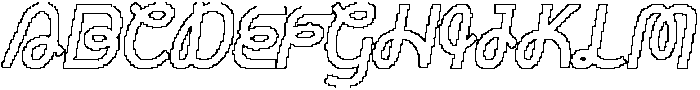 CS Smugle Pixel Outline otf (400) Font UPPERCASE