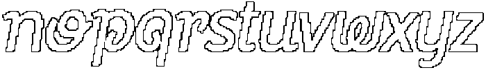 CS Smugle Pixel Outline otf (400) Font LOWERCASE