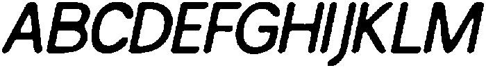 CS Solstice Drawn Italic otf (400) Font UPPERCASE