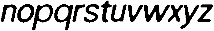 CS Solstice Drawn Italic otf (400) Font LOWERCASE
