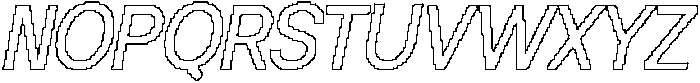 CS Solstice Pixel Outline otf (400) Font UPPERCASE