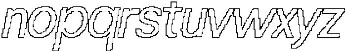 CS Solstice Pixel Outline otf (400) Font LOWERCASE