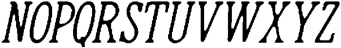 CS Somers Drawn Italic otf (400) Font UPPERCASE