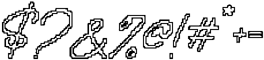 CS Sonya Pixel Outline otf (400) Font OTHER CHARS