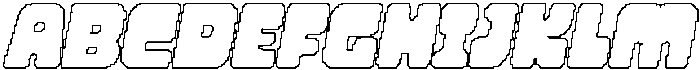 CS Soria Pixel Outline otf (400) Font UPPERCASE