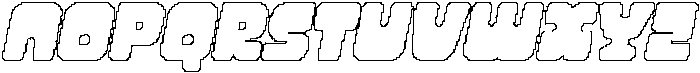 CS Soria Pixel Outline otf (400) Font UPPERCASE