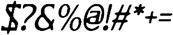 CS Spokane Drawn Italic otf (400) Font OTHER CHARS