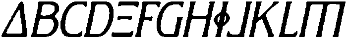 CS Spokane Drawn Italic otf (400) Font UPPERCASE