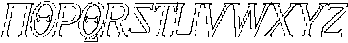 CS Spokane Pixel Outline otf (400) Font UPPERCASE