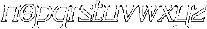 CS Spokane Pixel Outline otf (400) Font LOWERCASE