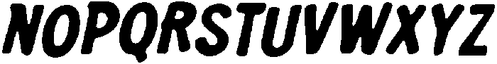 CS Squid Drawn Italic otf (400) Font UPPERCASE