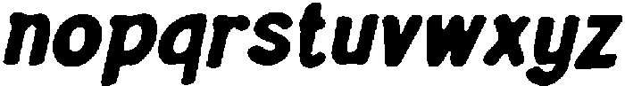 CS Squid Drawn Italic otf (400) Font LOWERCASE