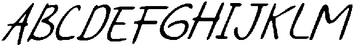CS Stacy Drawn Italic otf (400) Font UPPERCASE
