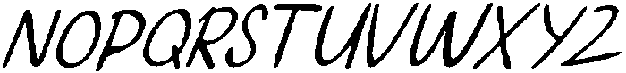 CS Stacy Drawn Italic otf (400) Font UPPERCASE