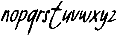 CS Stacy Drawn Italic otf (400) Font LOWERCASE