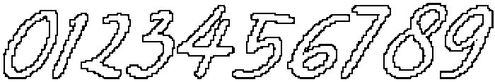 CS Stacy Pixel Outline otf (400) Font OTHER CHARS