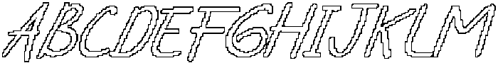 CS Stacy Pixel Outline otf (400) Font UPPERCASE
