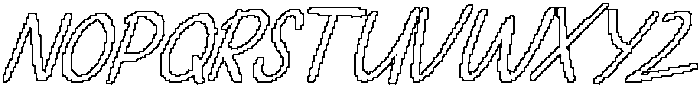 CS Stacy Pixel Outline otf (400) Font UPPERCASE