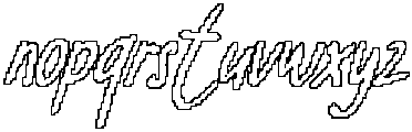 CS Stacy Pixel Outline otf (400) Font LOWERCASE