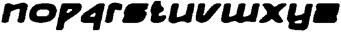 CS Stage Drawn Italic otf (400) Font LOWERCASE