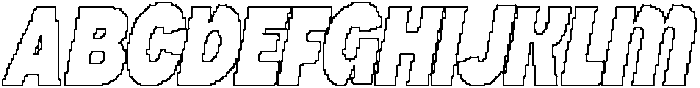 CS Standish Pixel Outline otf (400) Font UPPERCASE