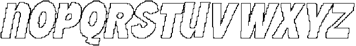 CS Standish Pixel Outline otf (400) Font UPPERCASE