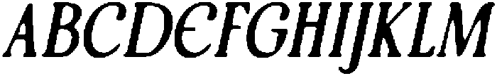 CS Sterling Drawn Italic otf (400) Font UPPERCASE