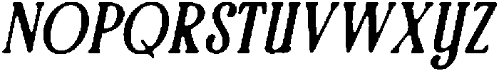 CS Sterling Drawn Italic otf (400) Font UPPERCASE