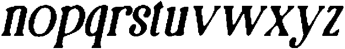 CS Sterling Drawn Italic otf (400) Font LOWERCASE