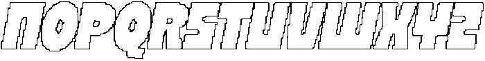 CS Stoner Pixel Italic otf (400) Font UPPERCASE