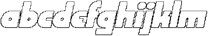 CS Stoner Pixel Italic otf (400) Font LOWERCASE